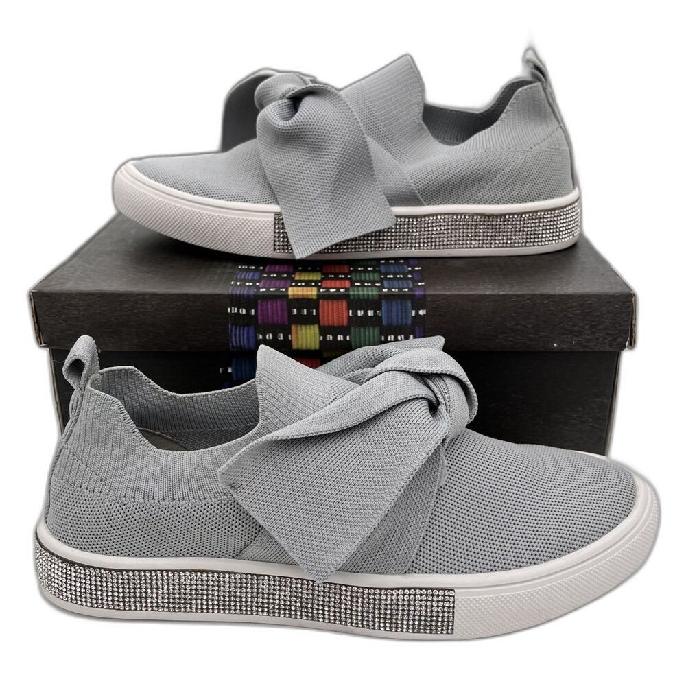 Bernie Mev Spark Serenity Sneaker Light Grey / Clear Crystal EU39 US8